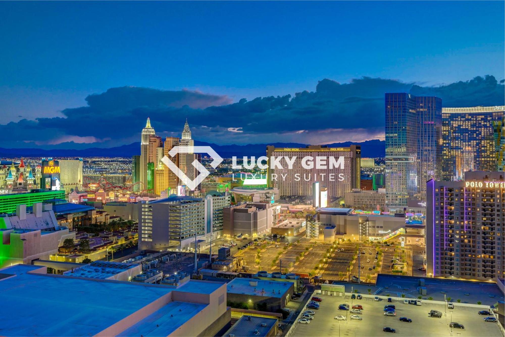 Lucky Gem Penthouse & Luxury At Signature Resort, Balcony Strip View 2605 Las Vegas