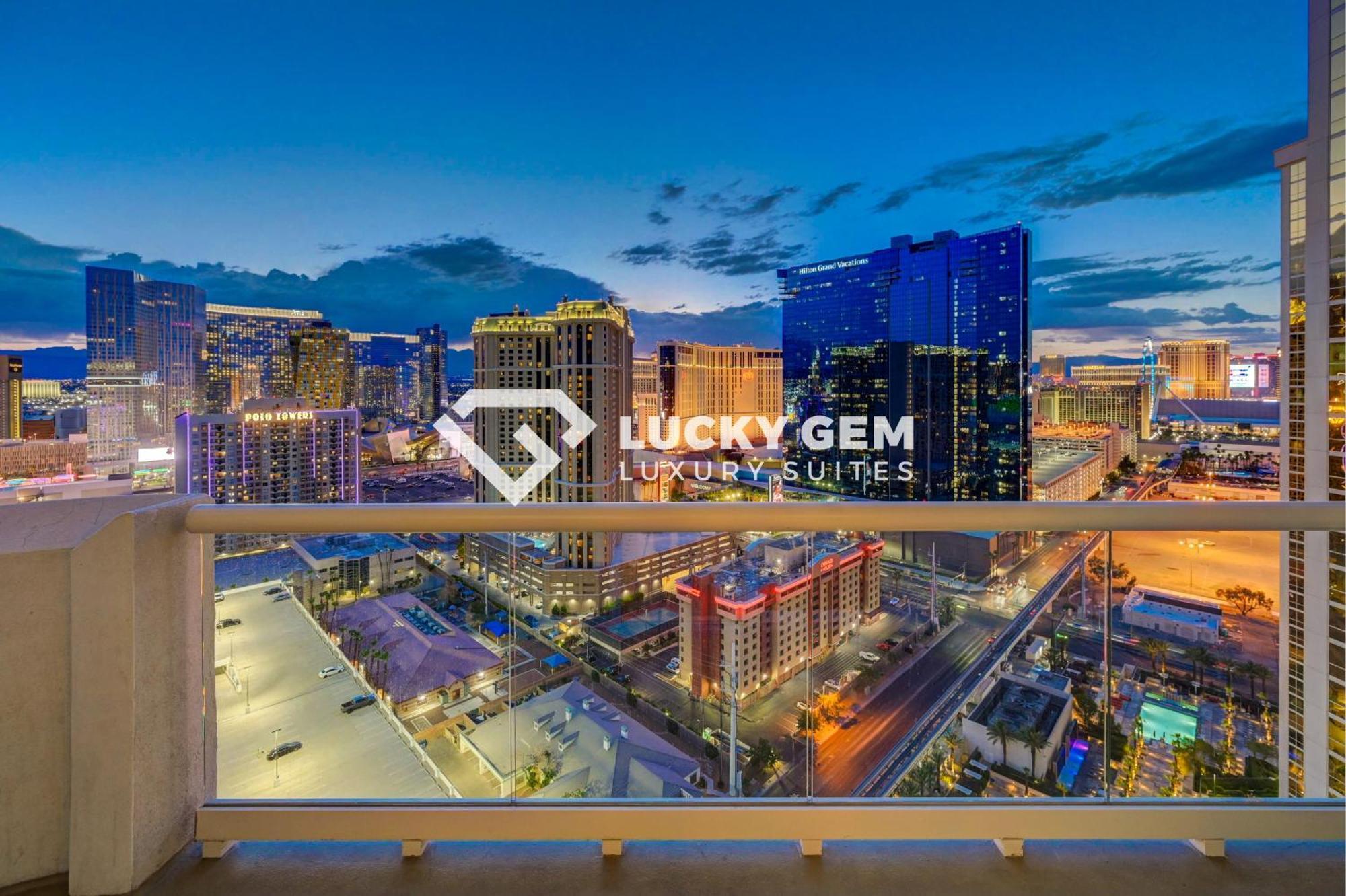 Lucky Gem Penthouse & Luxury At Signature Resort, Balcony Strip View 2605 Las Vegas